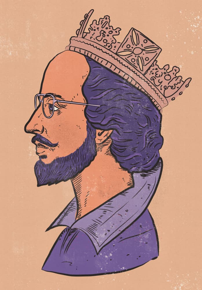 King Shakespeare by Nicholas — canvas wall art