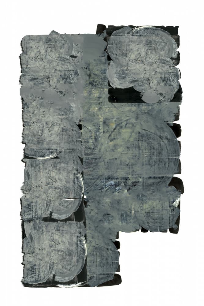 Textured Gray Abstract by cartissi — canvas wall art