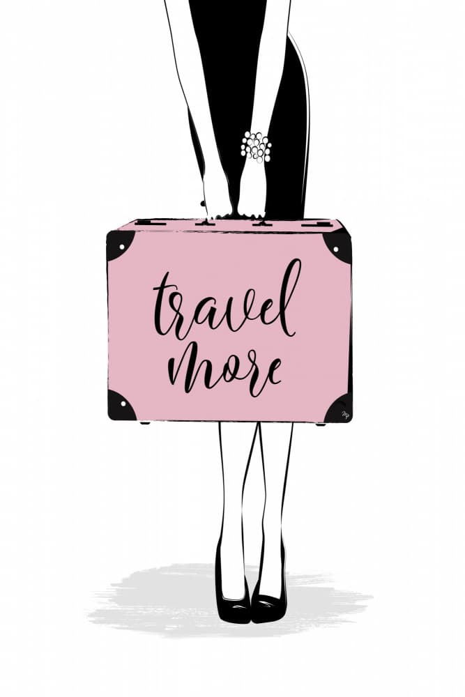 Elegant Travel More by Martina — canvas wall art