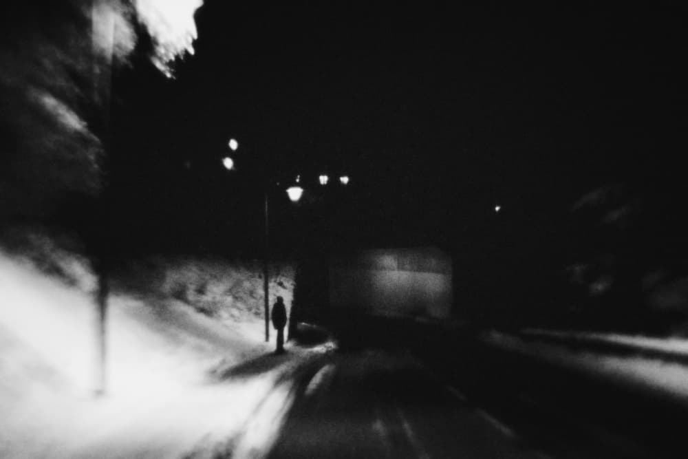 Solitary Winter Night by Elena Raceala — canvas wall art