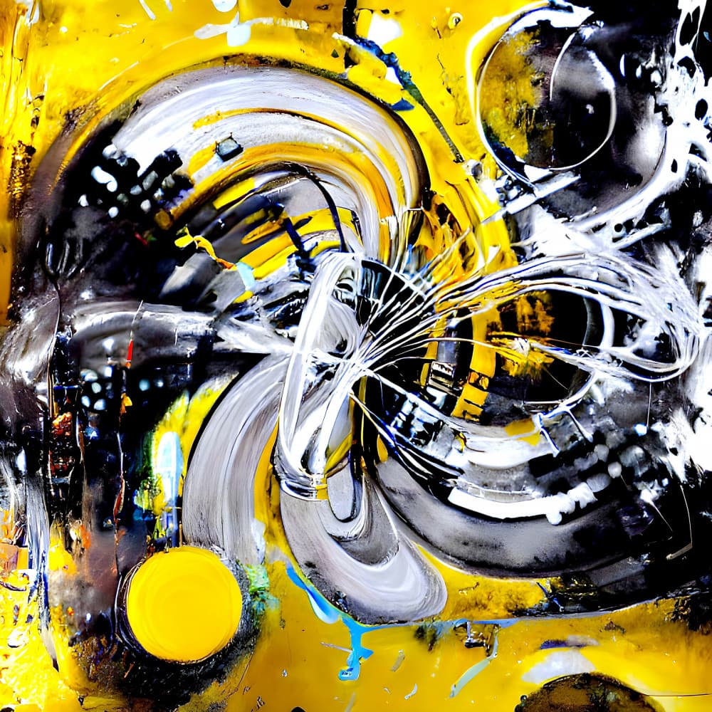 Vibrant Fluid Abstract by mnemonixART — canvas wall art