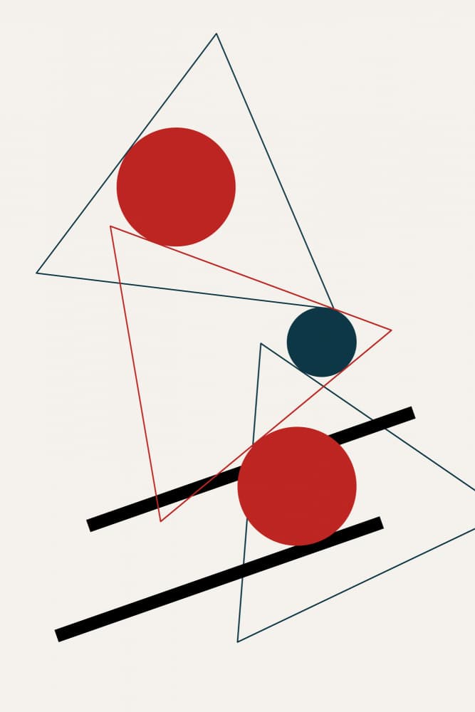 Modern Geometric Composition by Vesuvik Designs — canvas wall art