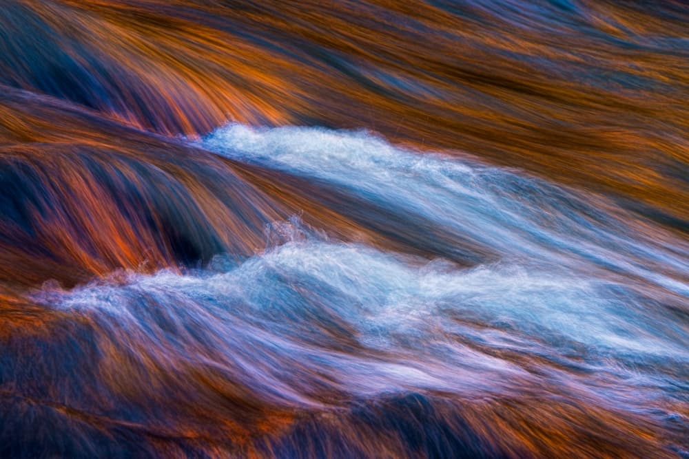 Vibrant Water Flow by John Fan — canvas wall art