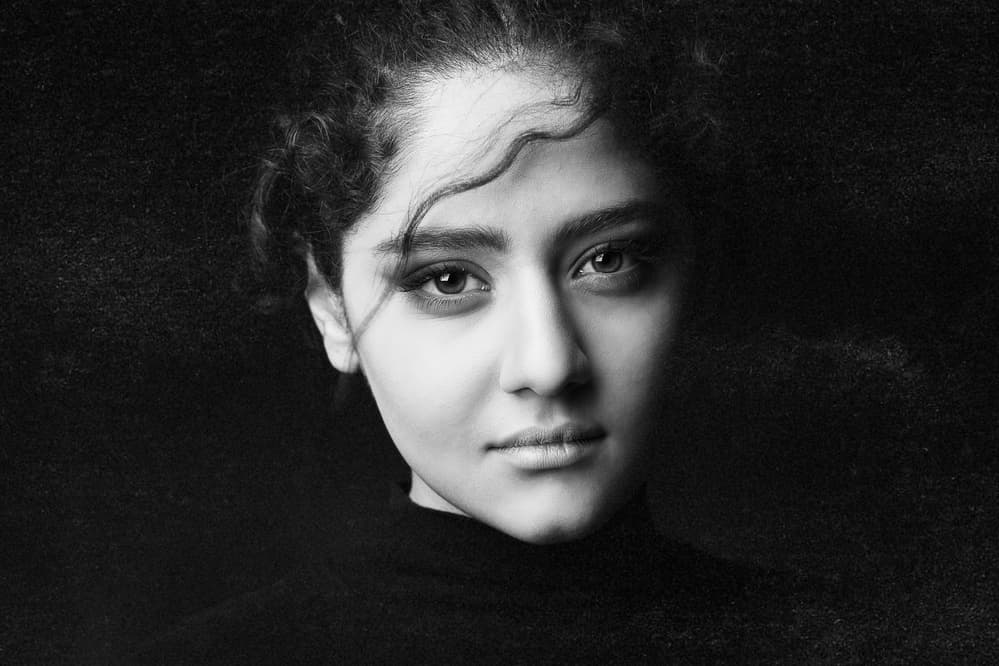 Dramatic Female Gaze by Mehdi Mokhtari — canvas wall art