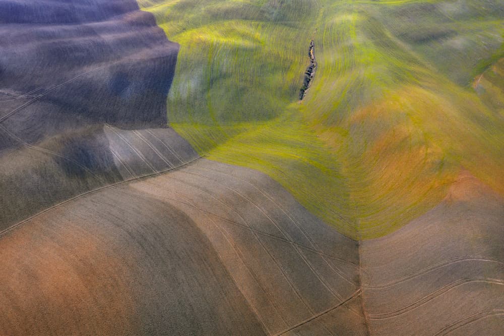Abstract Rolling Hills by Jure Kravanja — canvas wall art