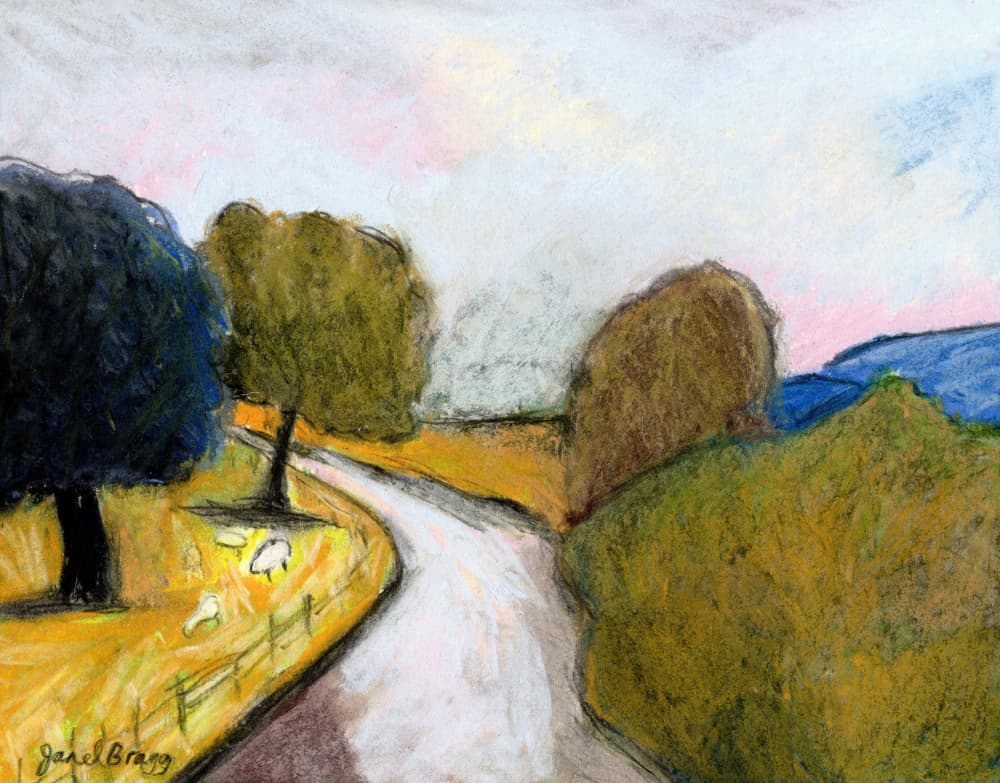 Winding Country Road by Janel Bragg — canvas wall art