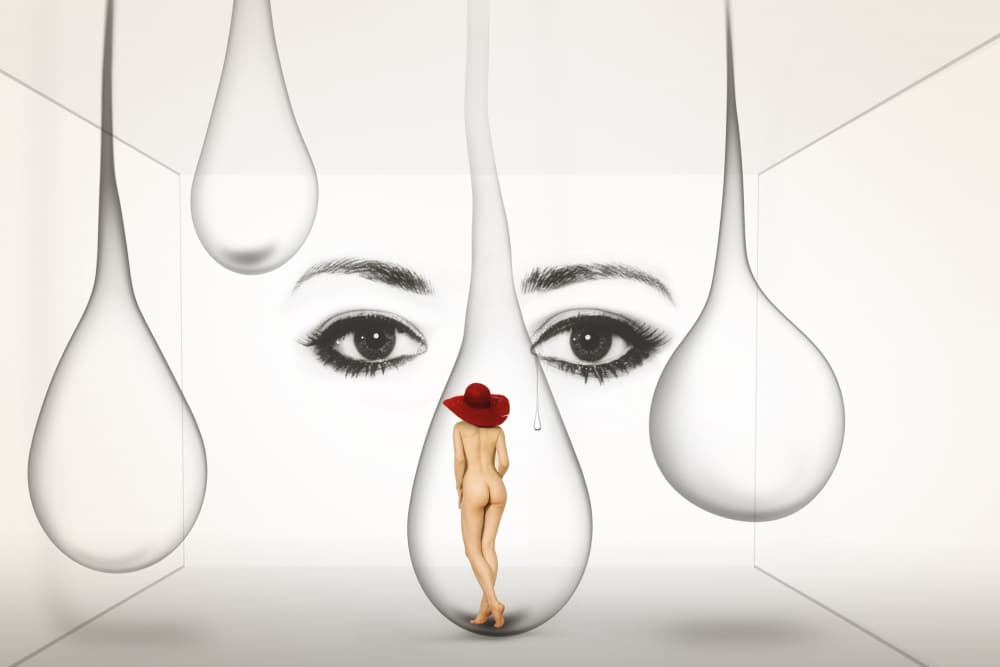 Red Hat Surreal Vision by Christine von Diepenbroek — canvas wall art