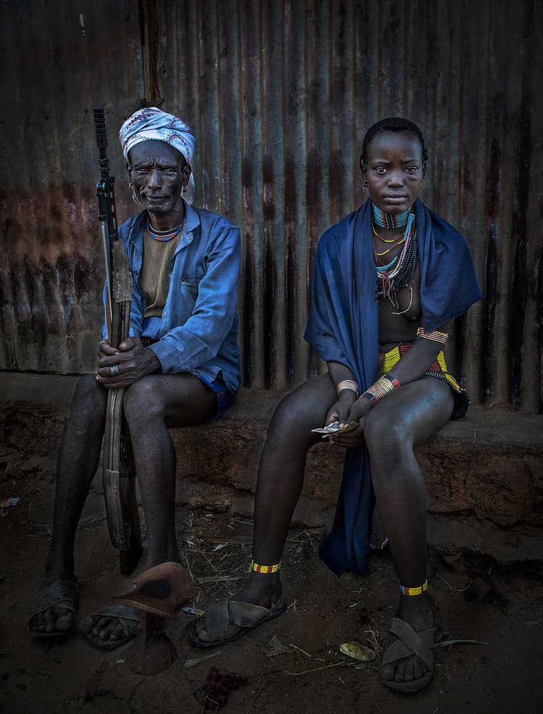 African Tribal Faces by Joxe Inazio Kuesta Garmendia — canvas wall art