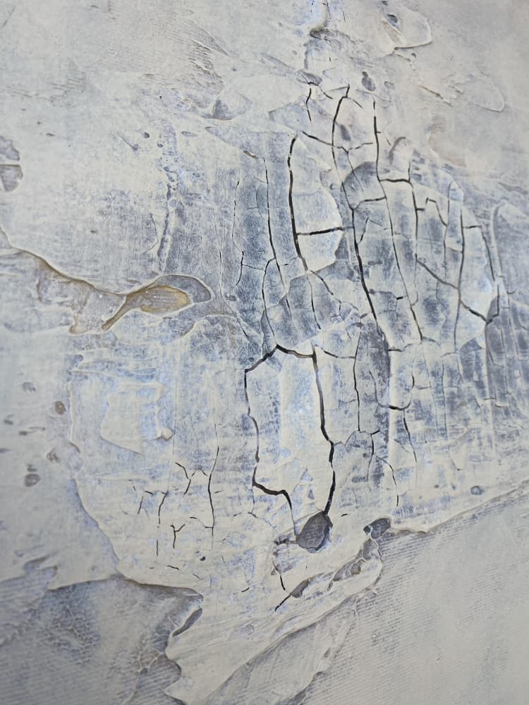Distressed Grey Abstract by Gabriela Aleksandra Szuba — canvas wall art