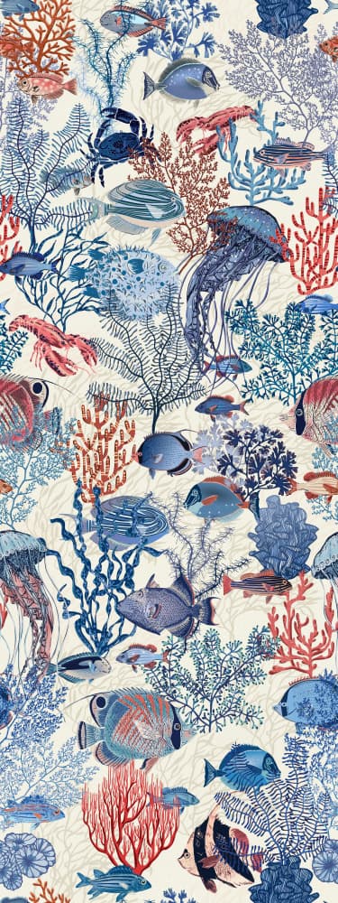 Coral Reef Marine Life by Annick — canvas wall art