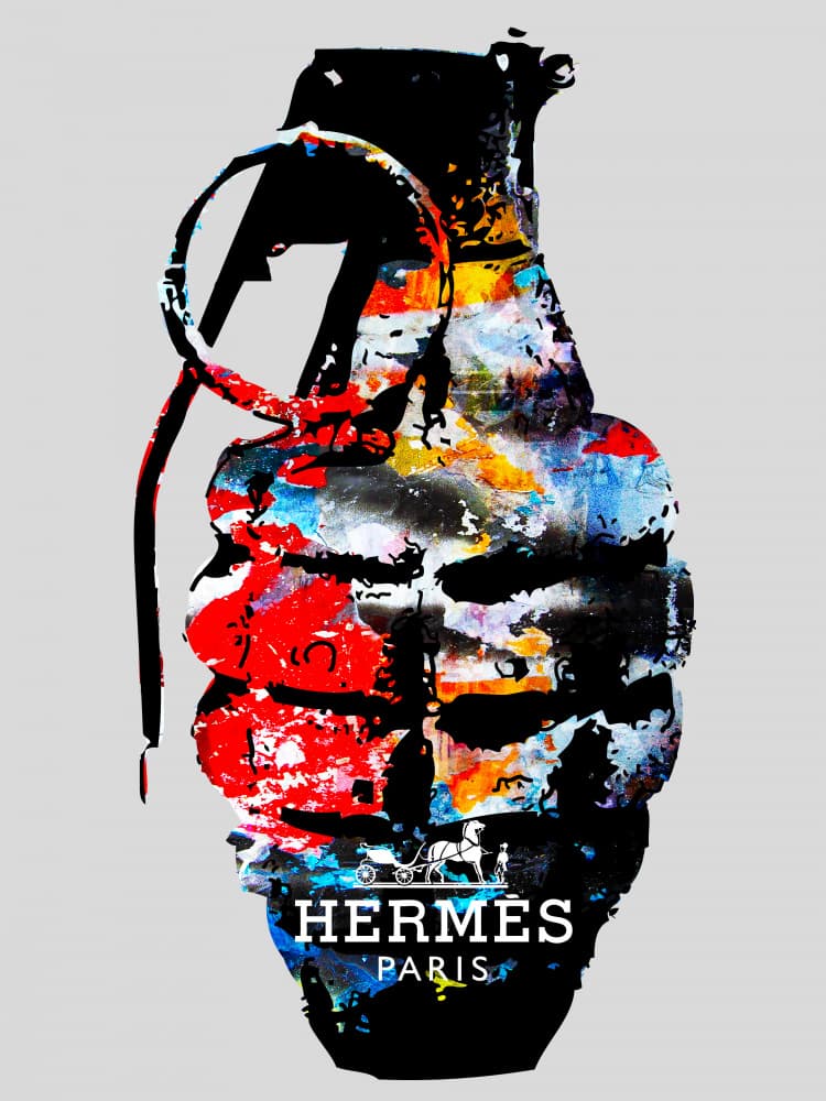 Colorful Grenade Art by PASLIER Morgan — canvas wall art