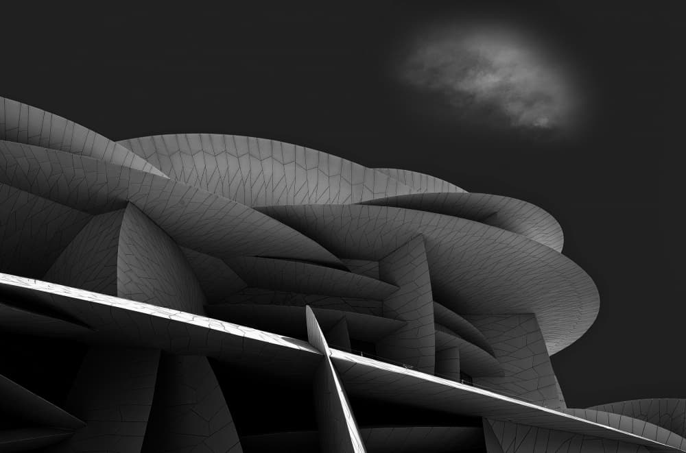 Sleek Architectural Forms by Hans-Wolfgang Hawerkamp — canvas wall art