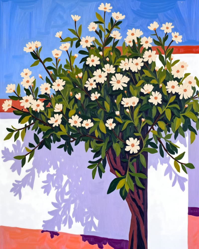 Sunny Daisy Bush by Uma Gokhale — canvas wall art