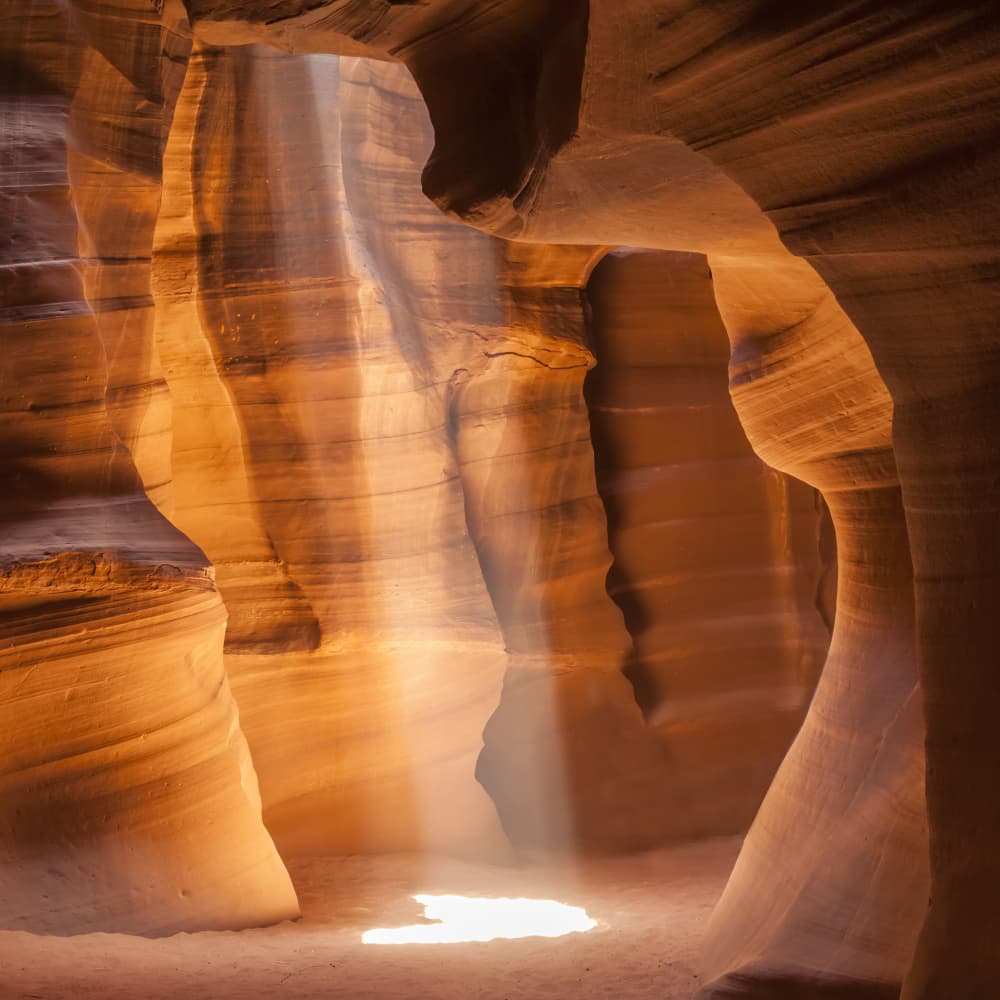 Golden Canyon Sunbeam by Melanie Viola — canvas wall art
