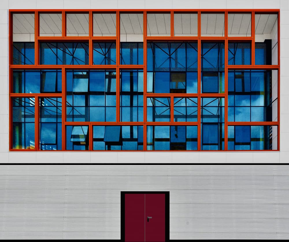 Geometric Window Reflections by Arnon Orbach — canvas wall art