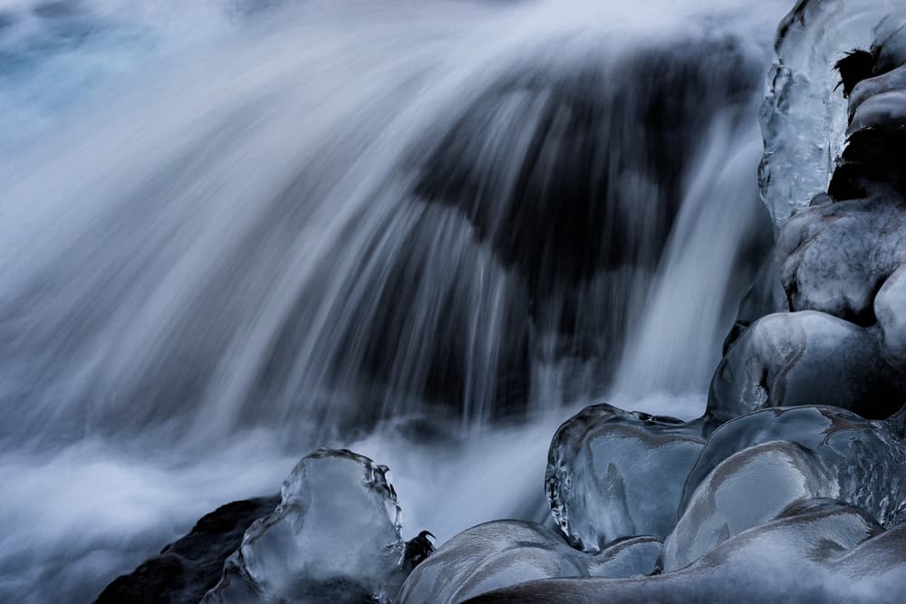 Icy Waterfall Flow by Alfred Forns — canvas wall art