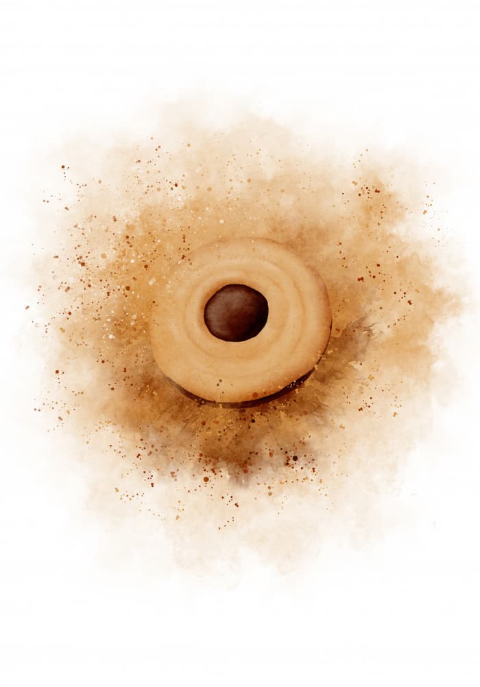 Sweet Ring Biscuit by Aminah Eleonora — canvas wall art