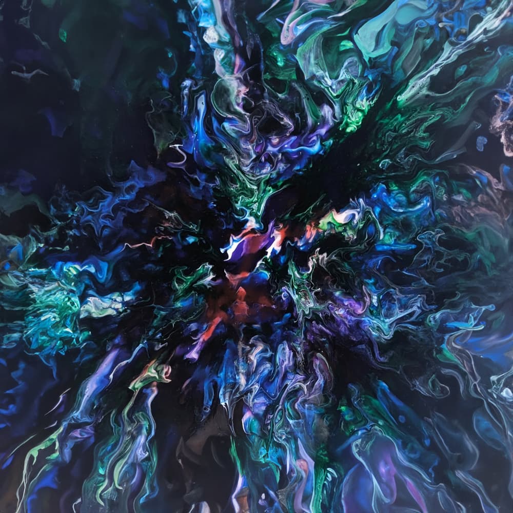 Cosmic Ocean Swirl by Jonas Weikel — canvas wall art