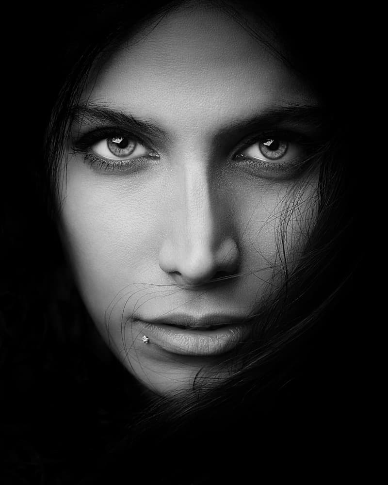 Deep Gaze Portrait by Mehdi Mokhtari — canvas wall art