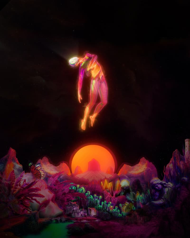 Vibrant Cosmic Ascent by Halit Benli — canvas wall art