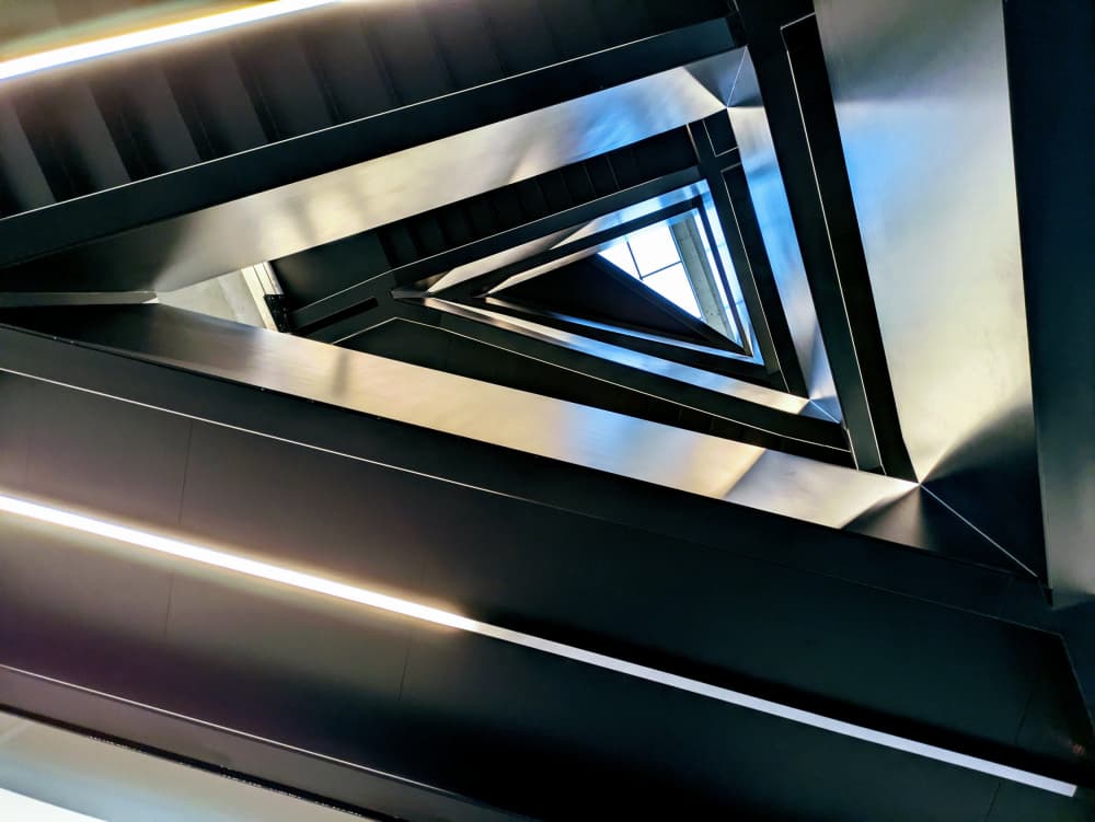 Sleek Upward Architecture by Elizabeth Allen — canvas wall art