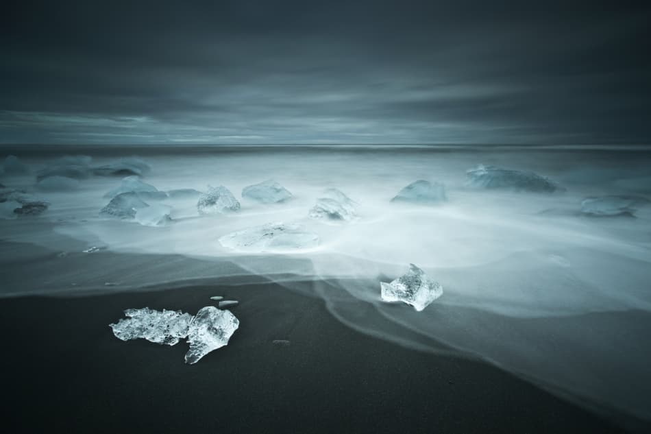 Ice Beach Flow by Raymond Hoffmann — canvas wall art