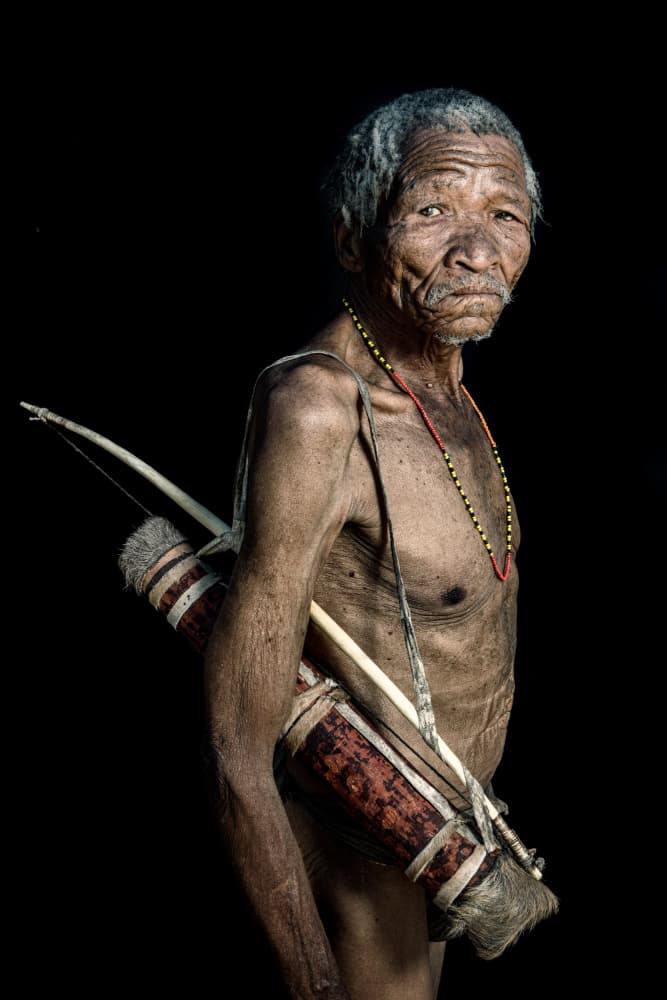 Indigenous Hunter Portrait by Trevor Cole — canvas wall art