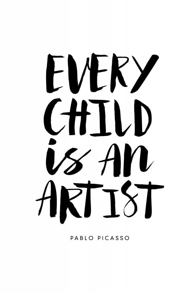 Inspirational Child Art Quote by Brett Wilson — canvas wall art