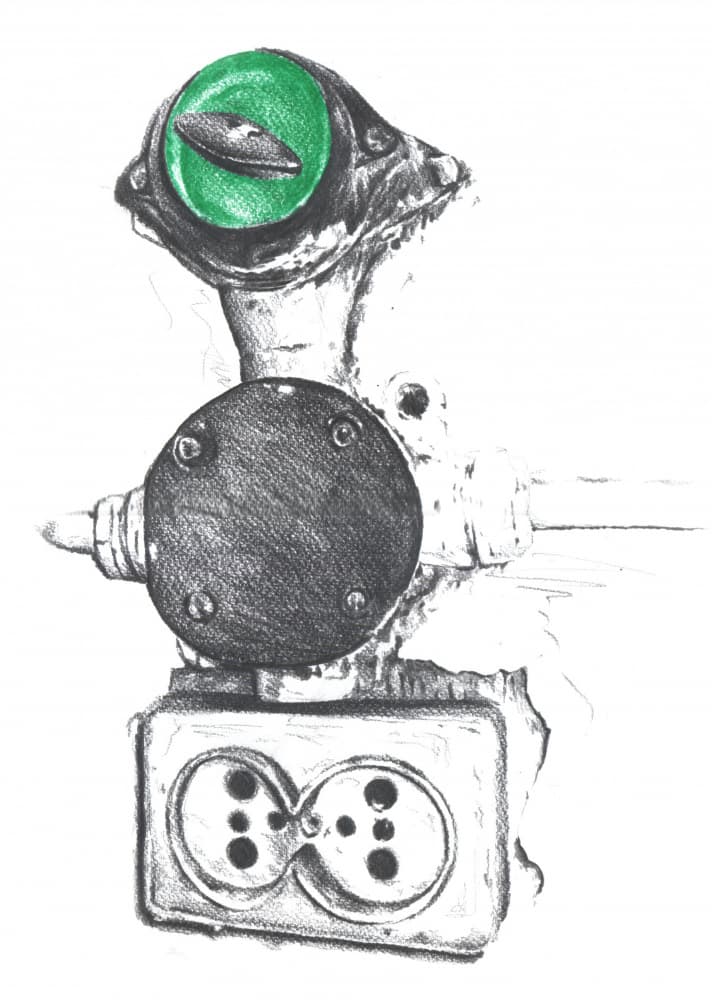 Steampunk Alien Device by Kulik — canvas wall art