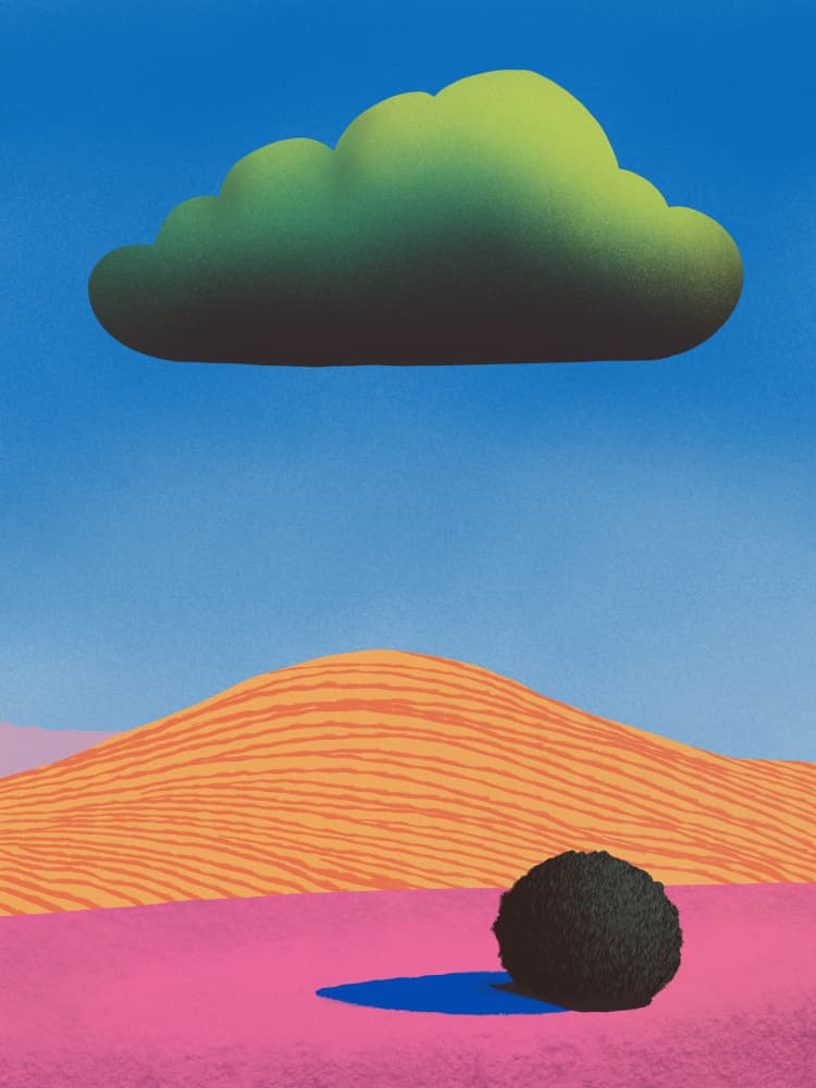 Surreal Desert Cloud by Little Dean — canvas wall art