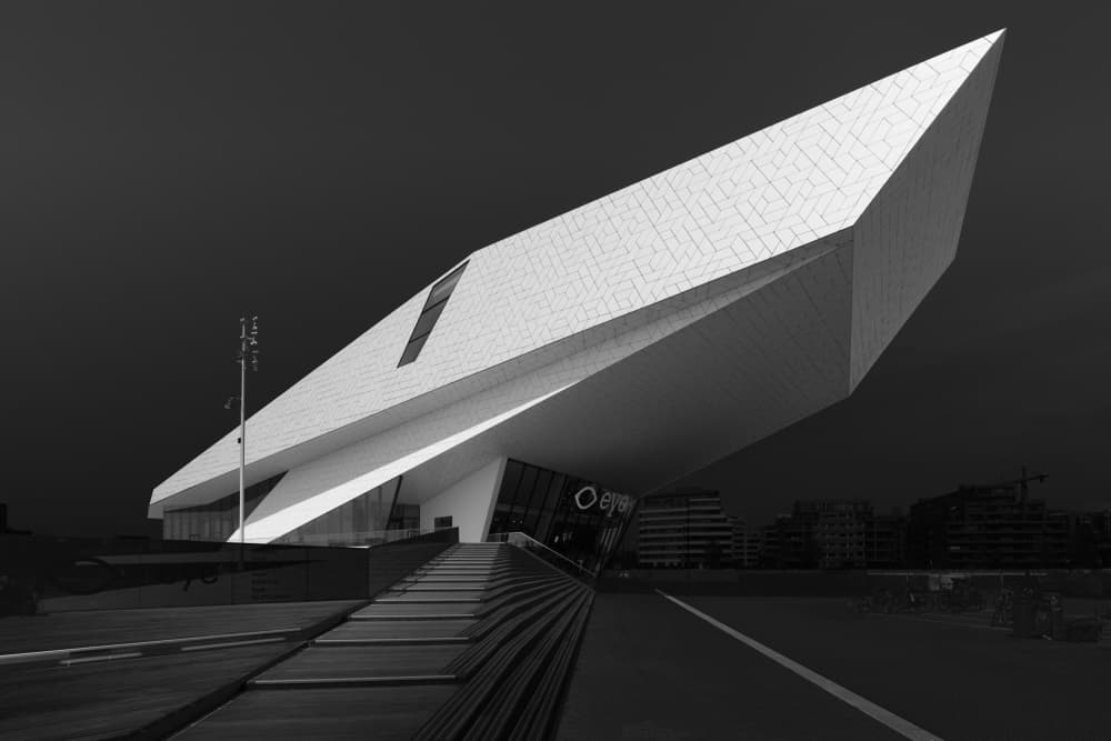 Striking White Architecture by Harald Biebel — canvas wall art
