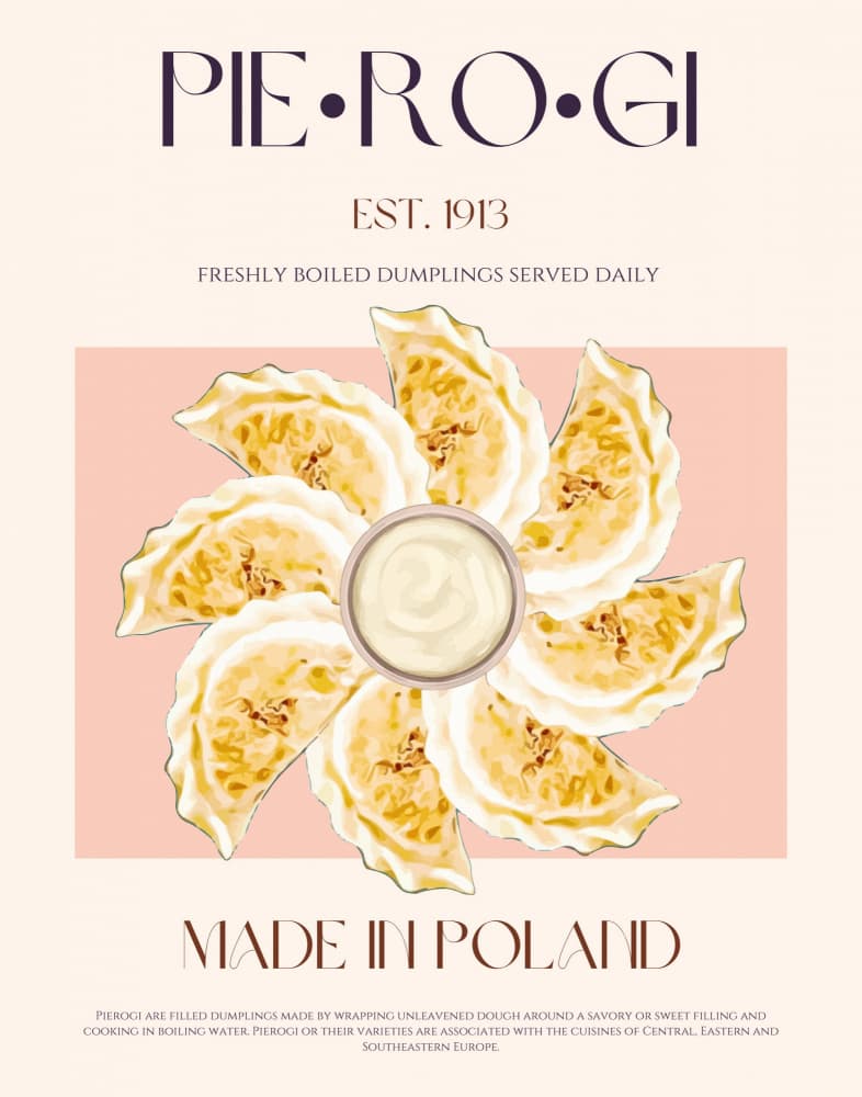 Classic Polish Pierogi by Nazma Khokhar — canvas wall art