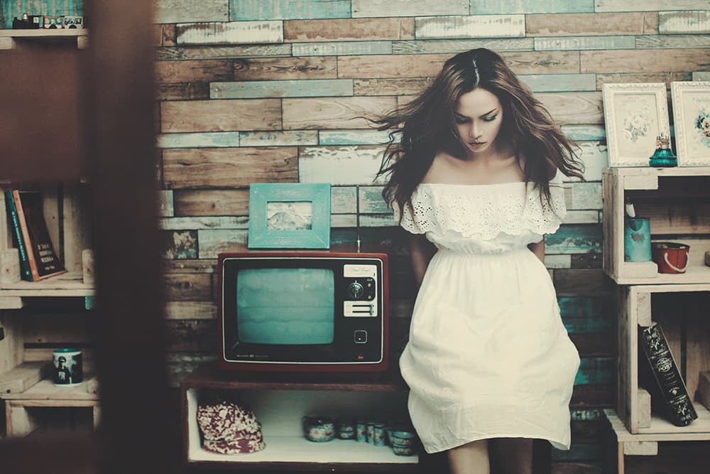 Vintage Girl Dream by Abr Abe — canvas wall art