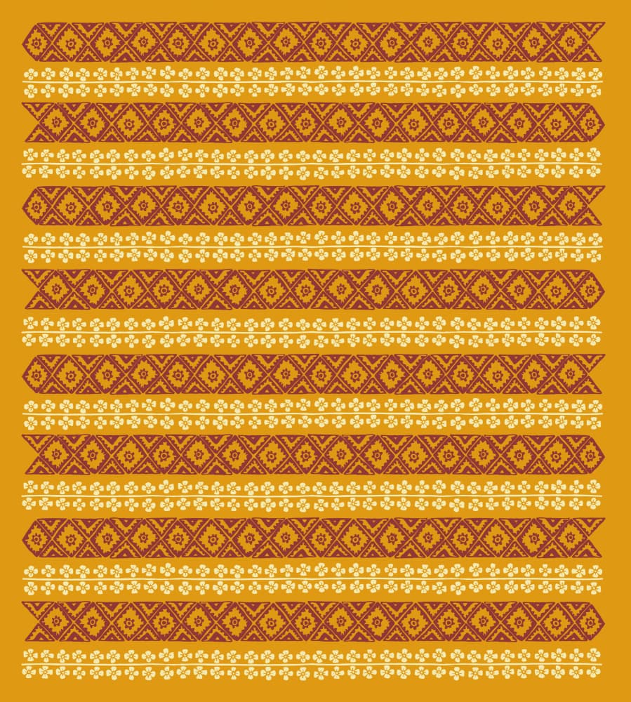 Ethnic Striped Patterns by Florent Bodart — canvas wall art