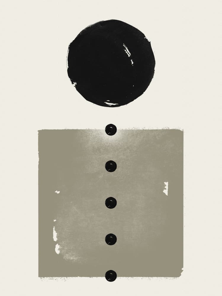Minimalist Geometric Shapes by Ema Paraschiv — canvas wall art