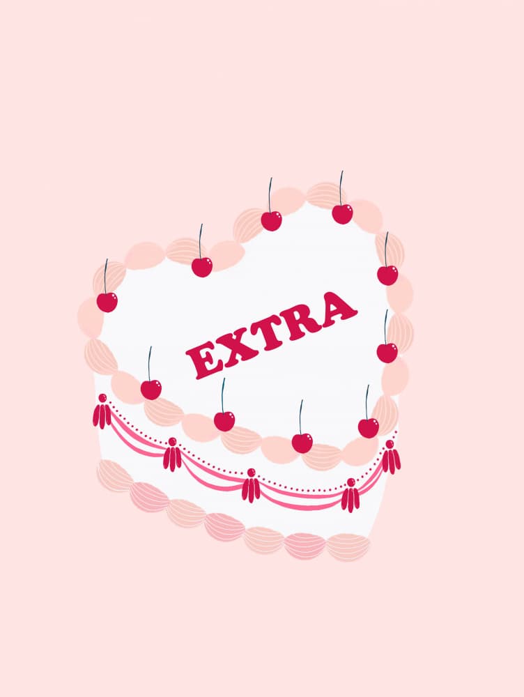 Extra Heart Cake by Aislinn Simmonds — canvas wall art