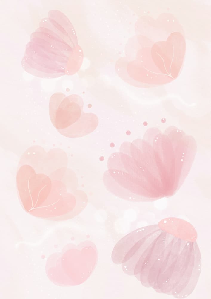 Soft Pink Watercolor Blooms by Saskia Michele — canvas wall art