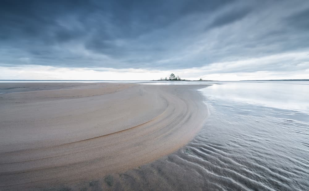 Serene Beach Landscape by Claes Thorberntsson — canvas wall art