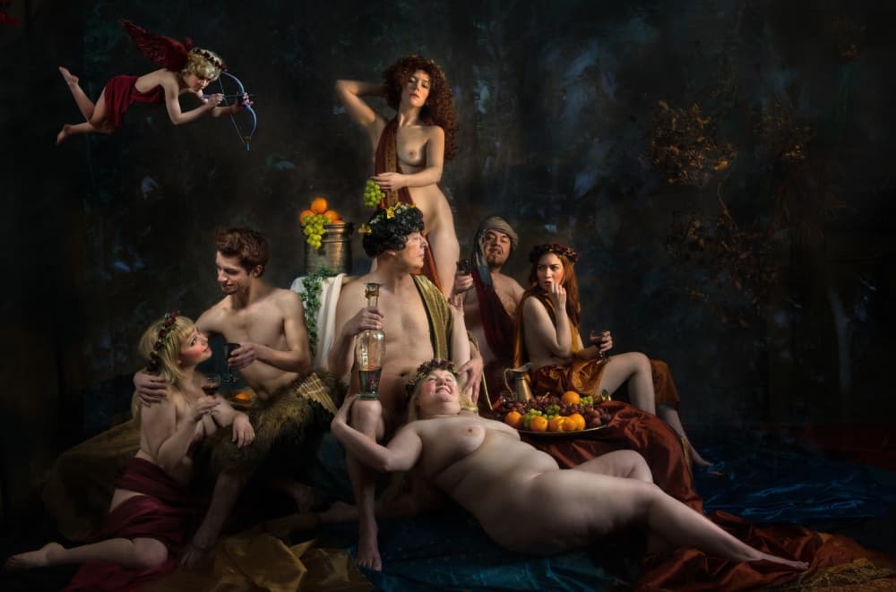 Sensual Bacchanalian Feast by Derek Galon MA FRPS FOPS — canvas wall art