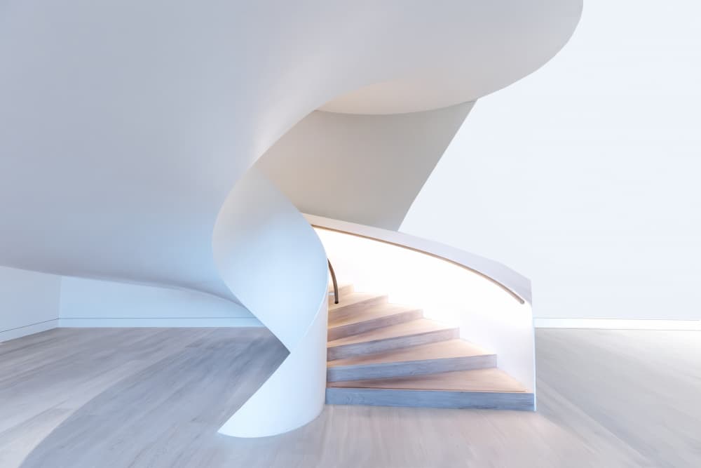 Modern Spiral Staircase by Wilma Wijers Smeets — canvas wall art