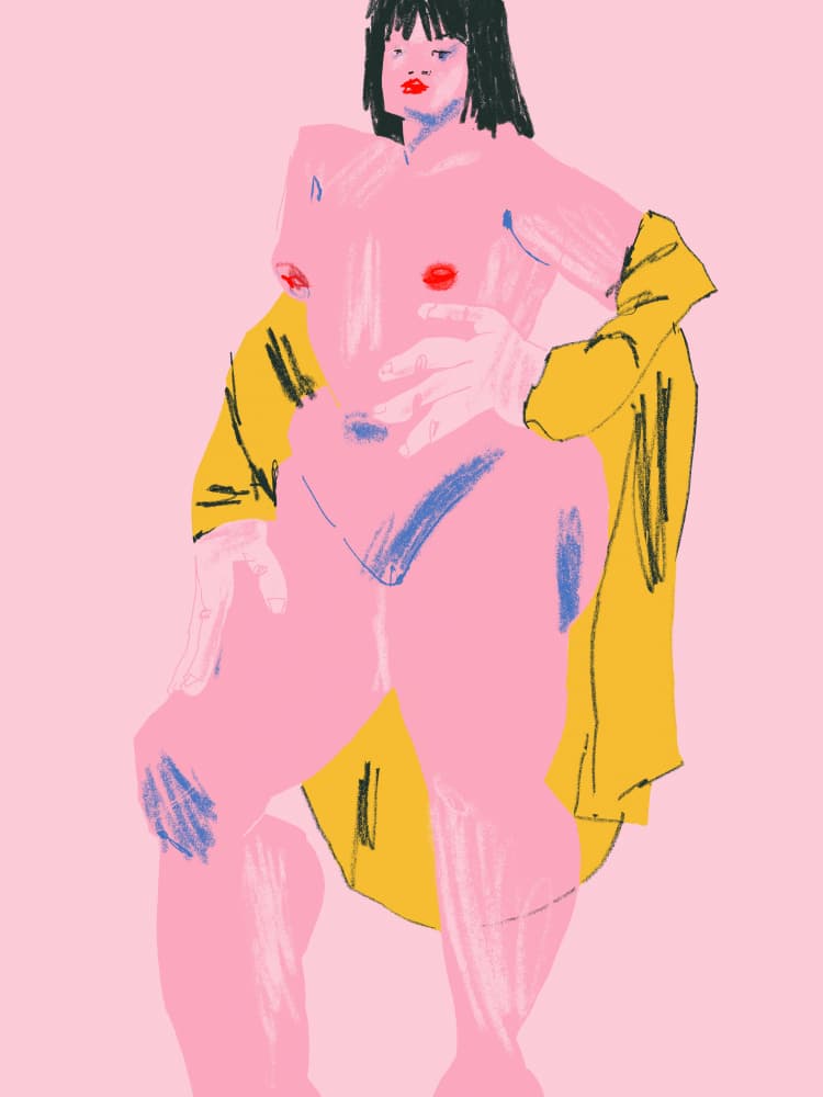 Modern Nude Figure by Francesco Gulina — canvas wall art