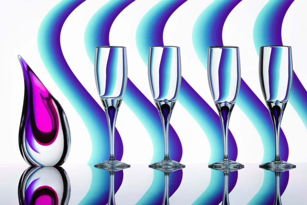 Vibrant Glass Reflections by Renee Doyle — canvas wall art