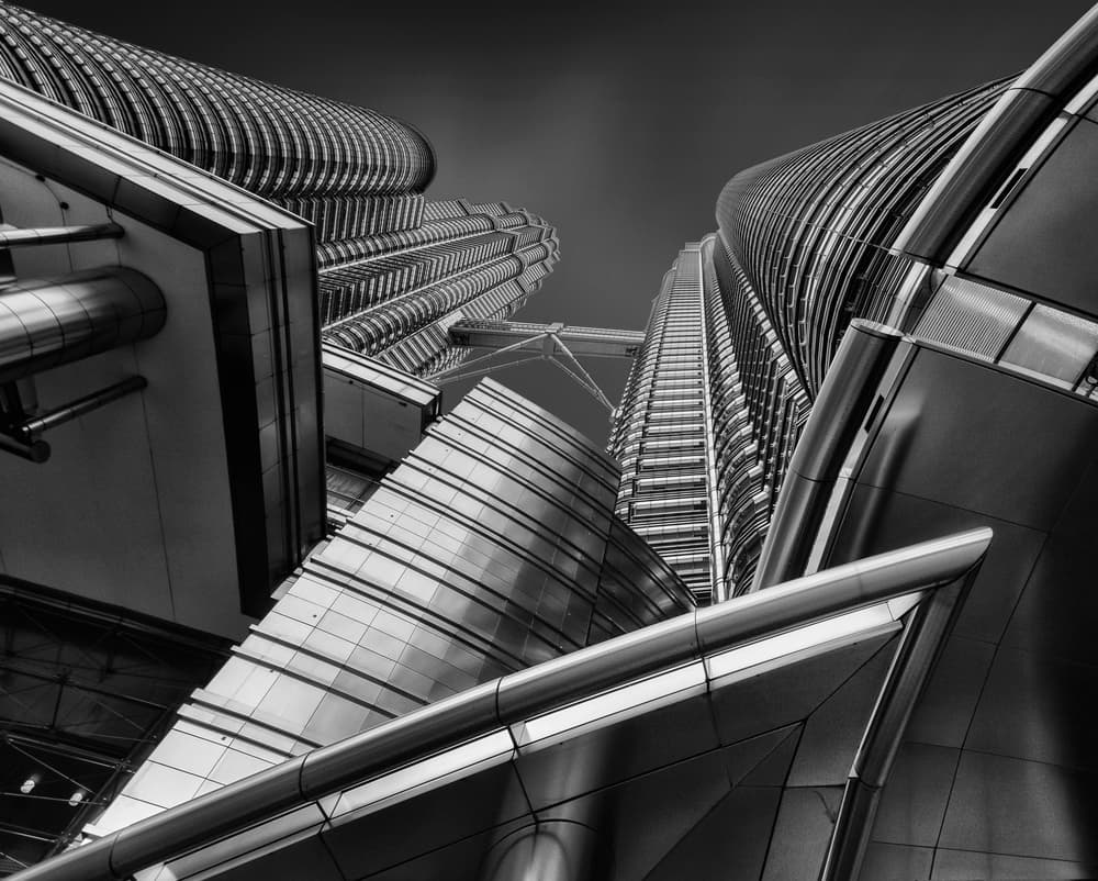 Towering City Perspective by Ahmed Thabet — canvas wall art