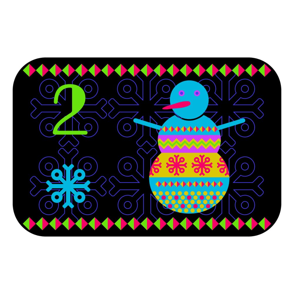Christmas Snowman Number 2 by Marika Barsrsind β canvas wall art
