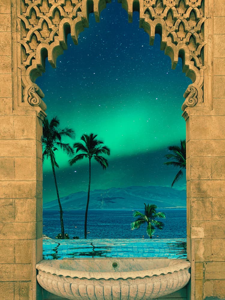 Aurora Archway View by CosmoZach — canvas wall art