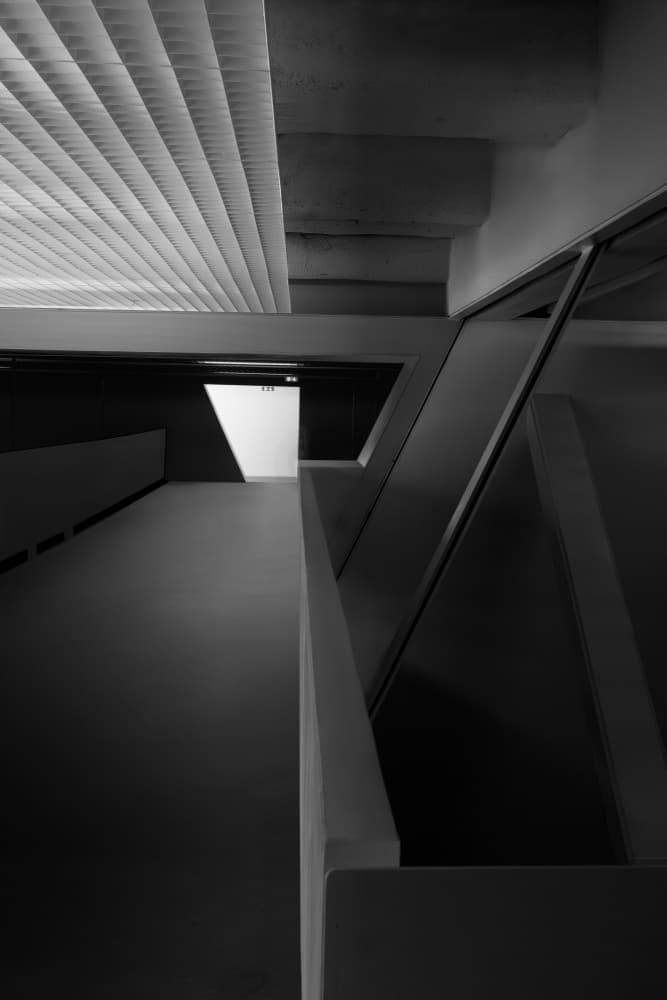 Geometric Light and Shadow by Olavo Azevedo — canvas wall art
