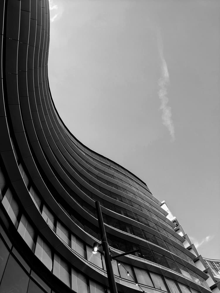 Upward Urban Curves by Elizabeth Allen — canvas wall art