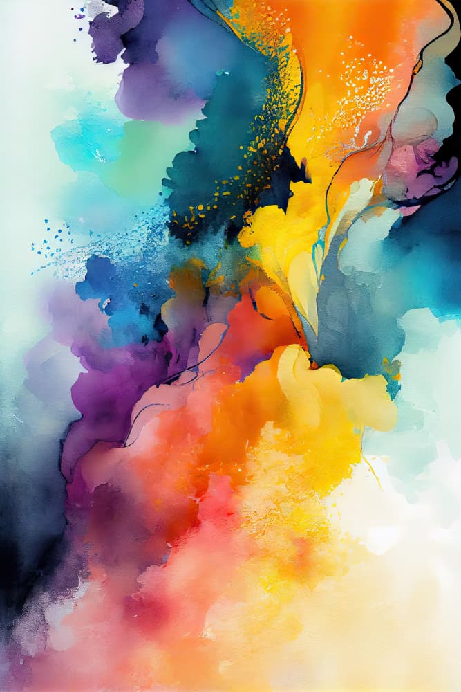 Vibrant Color Explosion by Mauro — canvas wall art