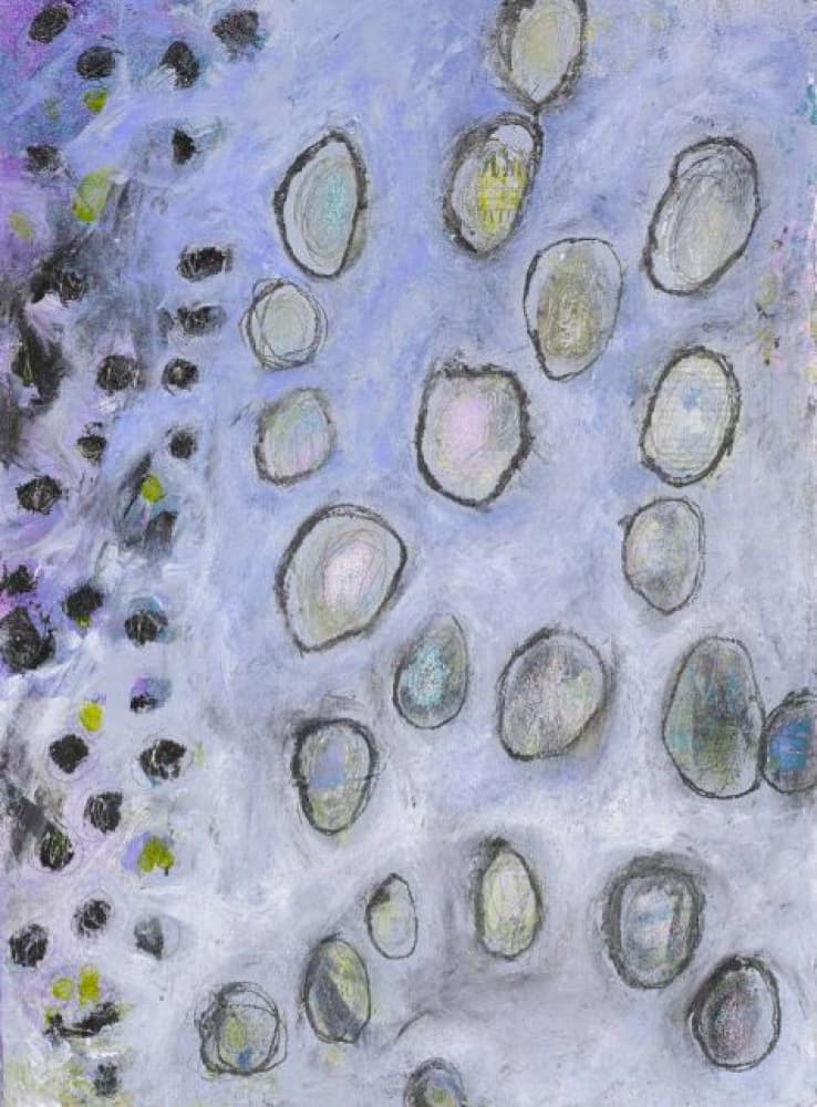 Serene Floating Forms by Deb Chaney — canvas wall art