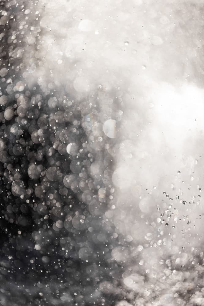 Sparkling Water Drops by Mareike Böhmer — canvas wall art
